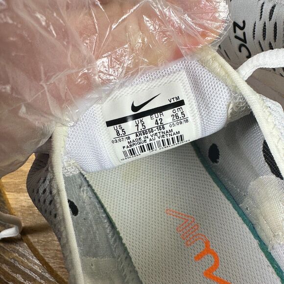 Nike Air Max 270 White Black Total Orange Men\'s Size 8.5 Shoes AH8050-106 main image 9